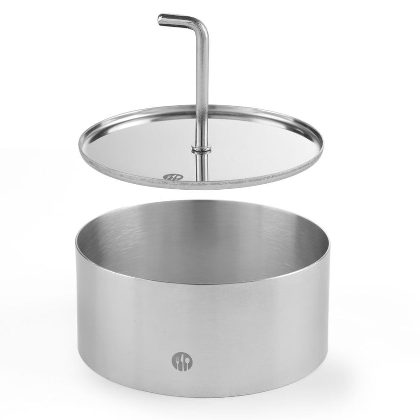 Hendi RVS vormring 100 mm – ruime kookring voor bordopmaak in restaurant en catering