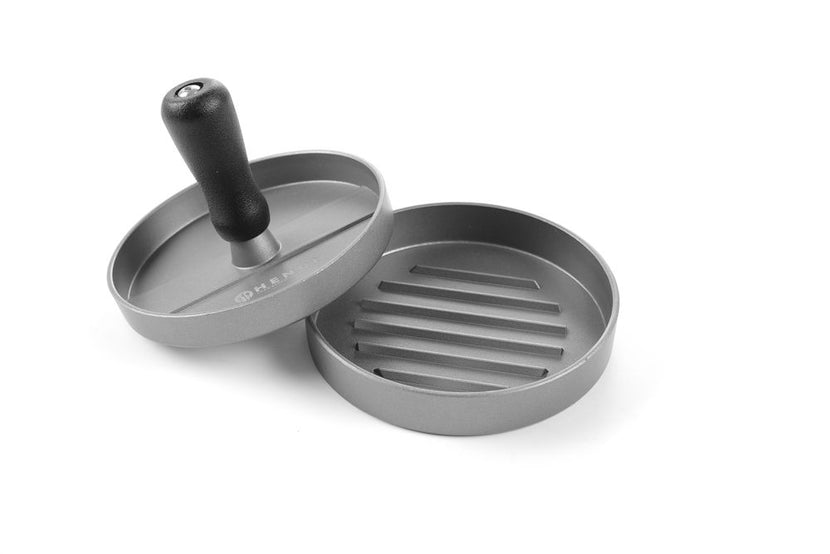 Hendi hamburgerpers aluminium non-stick Ø120 mm – burgerpers voor snackbar en restaurant