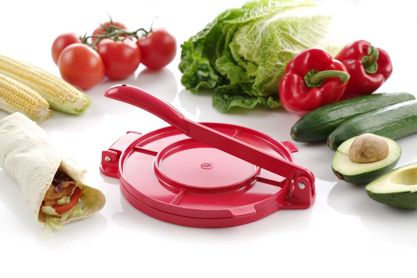 Hendi tortillapers voor de horeca – stevige aluminium pers voor verse tortilla's