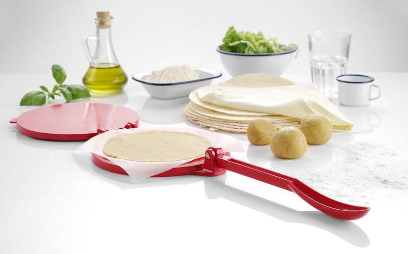 Hendi tortillapers met hendel – professionele deegpers voor tortilla's in restaurant en catering