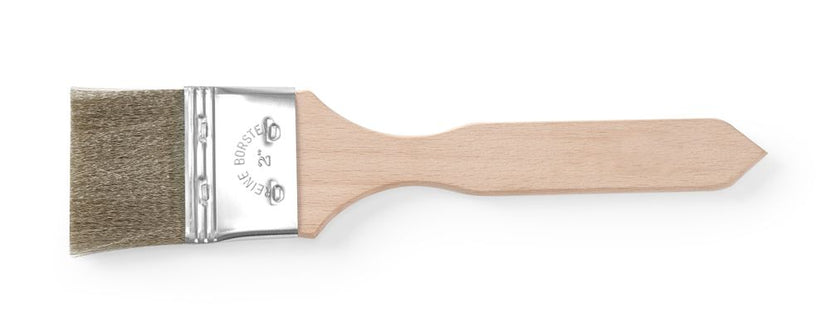 Hendi boter- en vetkwast plat 50 mm – brede vetkwast voor bakplaten en vormen in de bakkerij