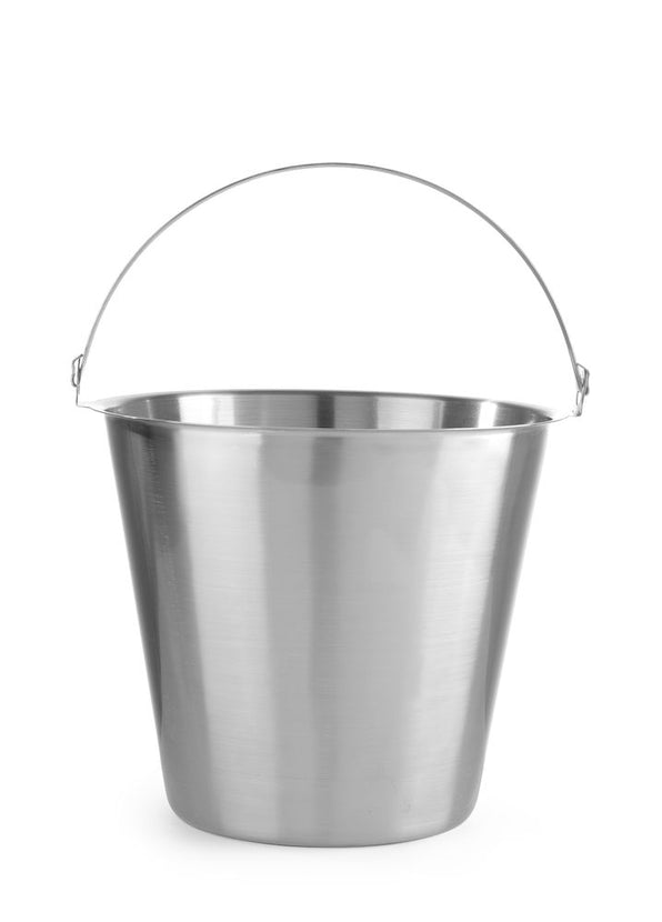 Hendi emmer RVS 12 liter Kitchen Line – stevige roestvrijstalen emmer voor professionele keukens