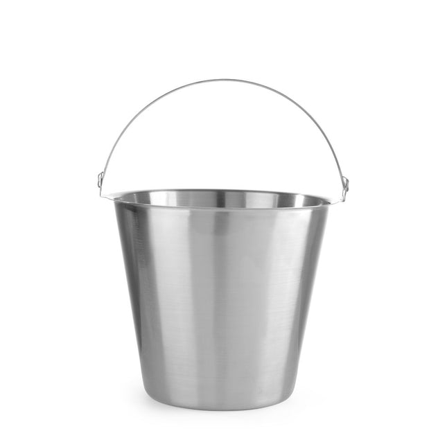 Hendi emmer RVS 12 liter Kitchen Line – stevige roestvrijstalen emmer voor professionele keukens