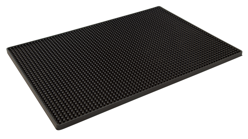 APS Bar Professional barmat 45 x 30 cm zwart rubber – antislip barmat voor cocktailbars