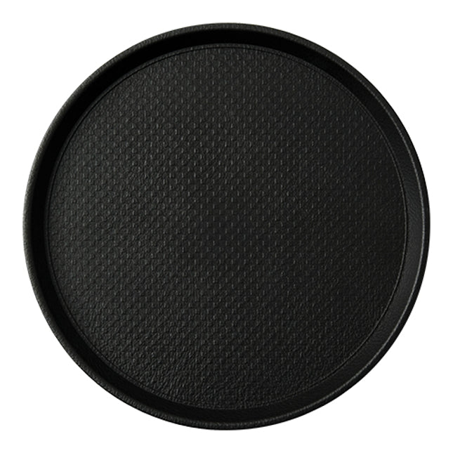 EMGA Dienblad Ø 31 cm PP Black Line – rond zwart serveerblad voor bar en café