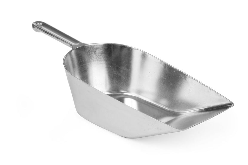 Hendi winkelschep aluminium 400 mm 2 liter – extra grote aluminium schep voor grootkeuken