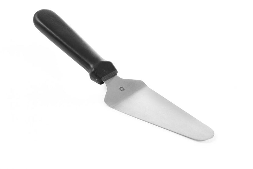 Hendi gebakschep 260x60 mm RVS – taartschep met zwarte PP greep voor patisserie en buffet