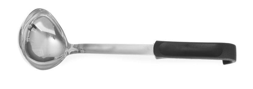 Hendi soeplepel RVS ovaal 0,9 l 90x335 mm – pollepel met PP handgreep voor soep en saus