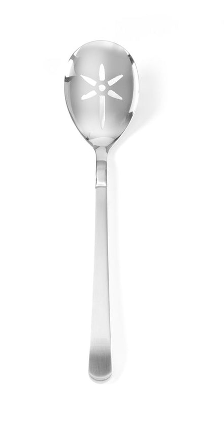 Hendi serveerlepel met sleuven RVS 71x321 mm – uitleklepel voor groenten op het buffet