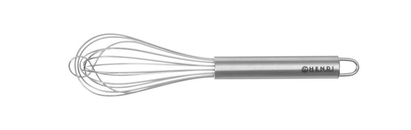 Hendi garde 7-draads RVS 200 mm – kleine klopgarde met ophangoog voor sauzen en dressings