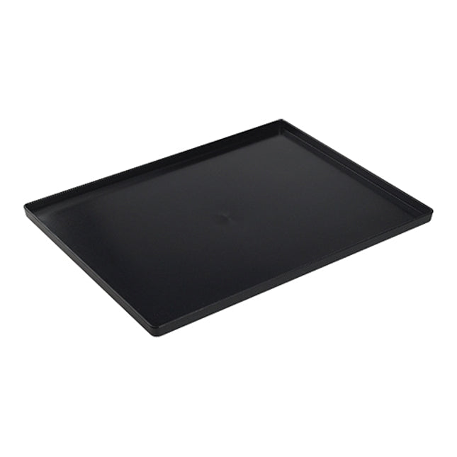 EMGA Serveerschaal zwart 290x195 mm polycarbonaat – presenteerschaal voor buffet