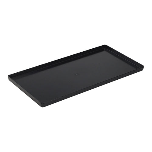 EMGA Serveerschaal zwart 580x195 mm polycarbonaat – lange schaal voor tapas en buffet