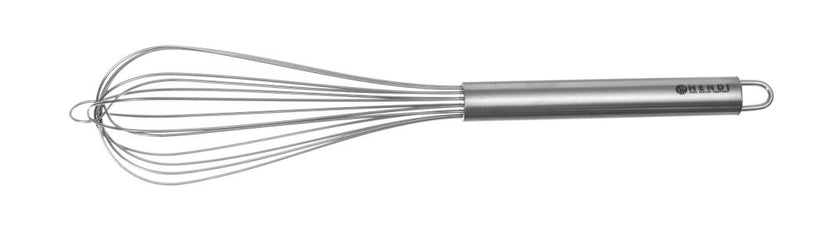 Hendi garde 7-draads RVS 300 mm – klopgarde met ophangoog voor beslag, room en sauzen
