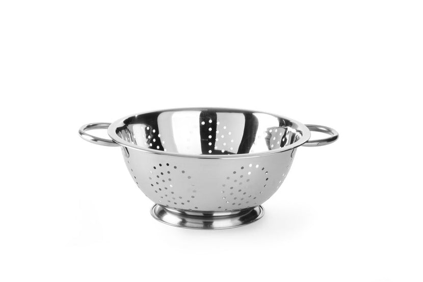 Hendi vergiet RVS 280x135 mm Kitchen Line – roestvrijstalen zeef op voet voor de restaurantkeuken