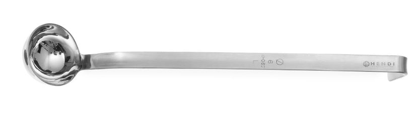 Hendi opscheplepel RVS 60x300 mm 0,05 l Profi Line – portioneerlepel voor sauzen en jus