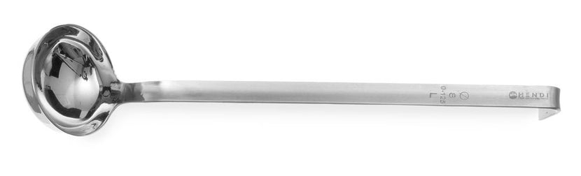 Hendi opscheplepel RVS 80x390 mm 0,125 l Profi Line – soeplepel voor grootkeuken en buffet