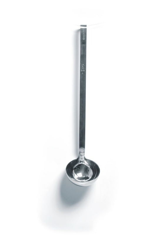 RVS opscheplepel Hendi 0,25 liter Profi Line – ruime schep voor snel portioneren in de catering