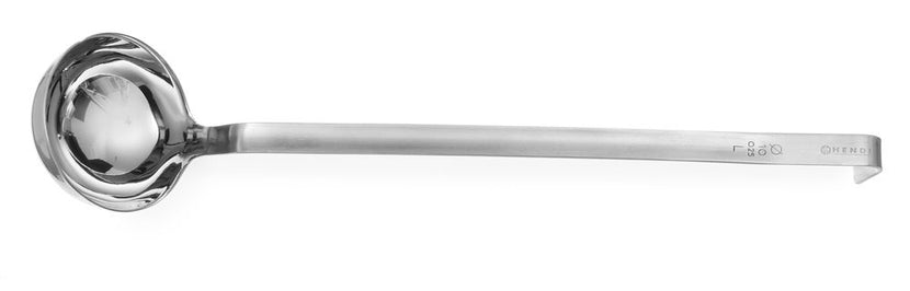 Hendi opscheplepel RVS 100x400 mm 0,25 l Profi Line – grote pollepel voor soep en stoofpotten