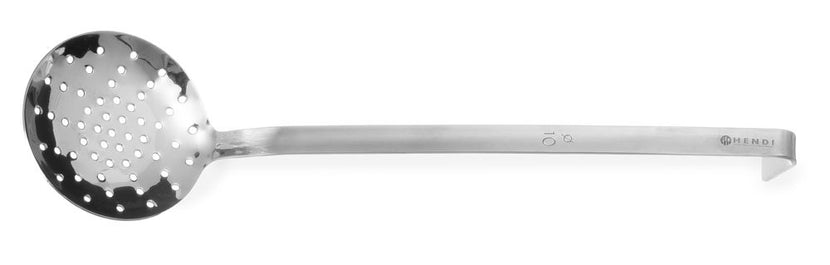 Hendi schuimspaan RVS 100x400 mm Profi Line – zeeflepel voor frituren en blancheren in de keuken