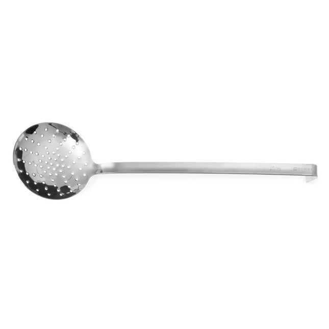 Hendi schuimspaan RVS 120x460 mm Profi Line – grote zeeflepel voor kookketels en frituurpannen