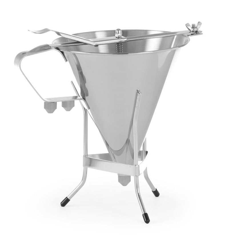 Hendi fondanttrechter RVS 1,5 liter Kitchen Line – doseertrechter voor beslag en saus