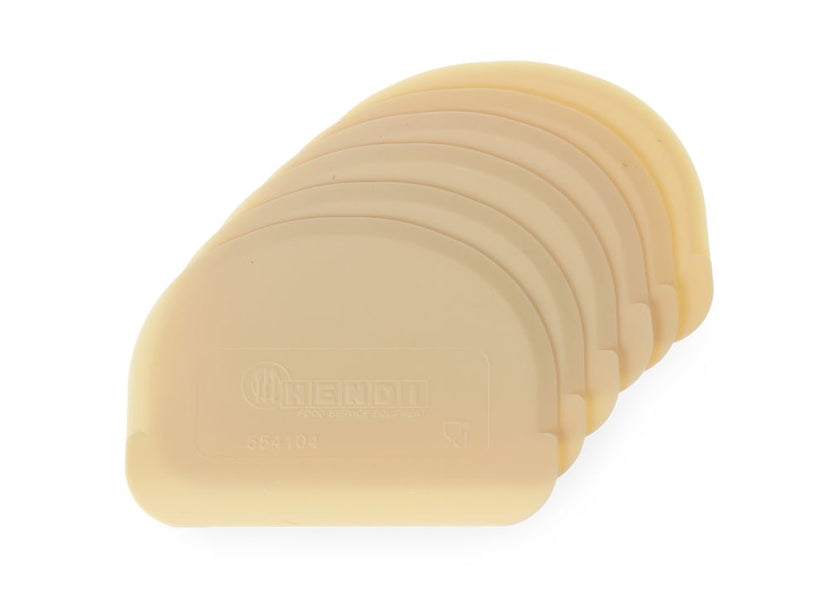 Hendi deegschraper PP 120x88 mm half rond – kunststof schraper voor deeg en beslag