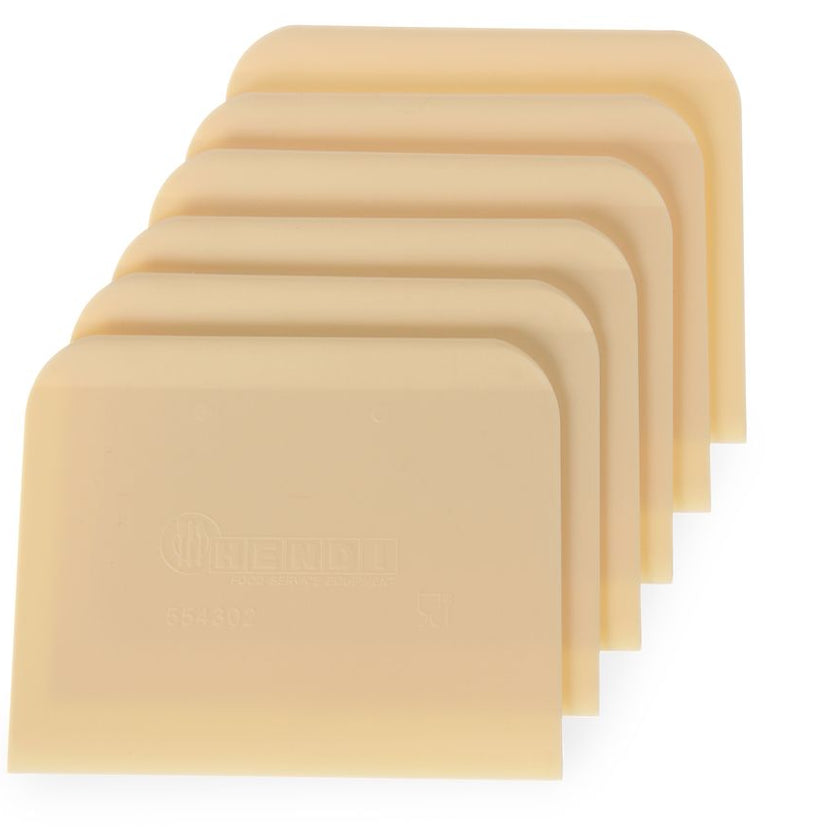 Hendi deegschraper PP 120x96 mm rechthoekig – kunststof schraper voor werkblad en deegtafel