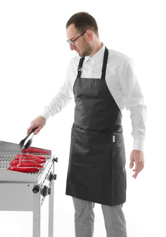Katoenen BBQ-schort Hendi met vlamvertragende laag – bescherming bij grillen en barbecue