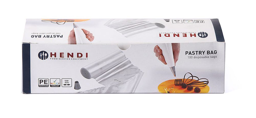 Disposable spuitzakken Hendi op rol – hygiënisch spuiten van crème en glazuur in de keuken