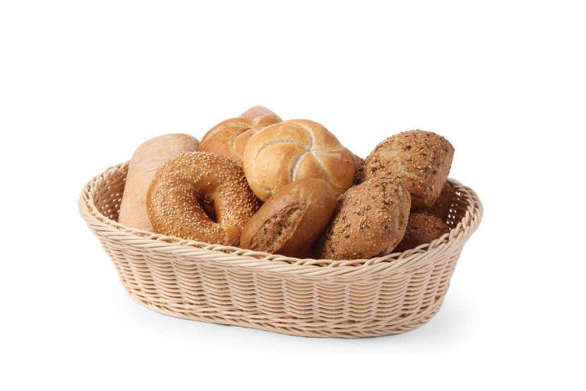 Hendi broodmand ovaal 380x270x90 mm – verstevigde PP rotanmand voor brood op tafel