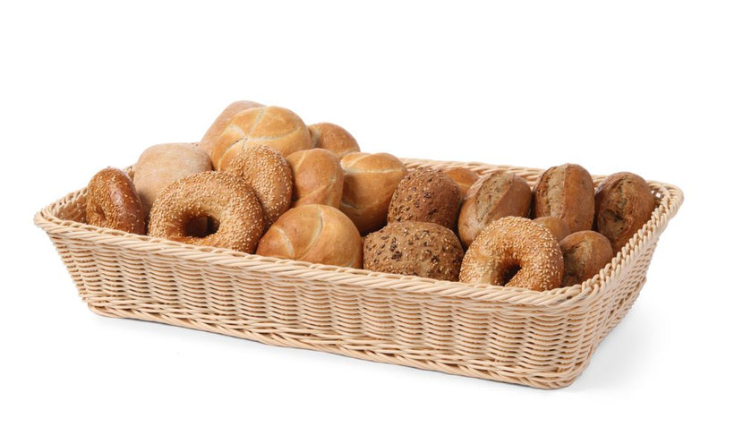 Hendi broodmand GN 1/1 530x320x90 mm – verstevigde PP rotanmand voor buffet en ontbijt