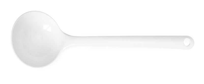 Hendi sauslepel wit PBT 0,14 l 300 mm – grote kunststof pollepel voor saus en soep