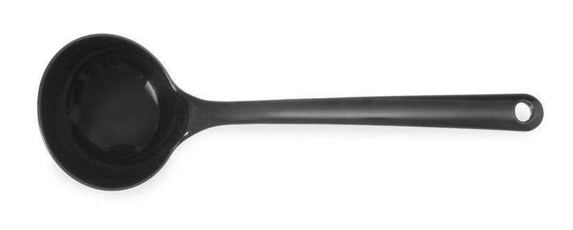Hendi sauslepel zwart PBT 0,14 l 300 mm – hittebestendige opscheplepel voor cateringbuffet