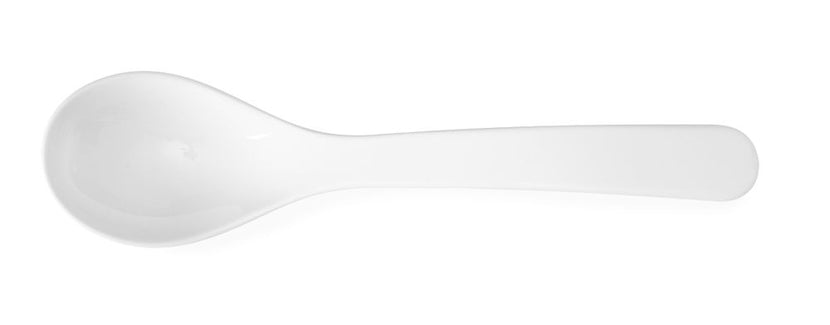 Hendi saladelepel SAN wit 235 mm 0,03 l – lichte serveerlepel voor saladebar en buffet