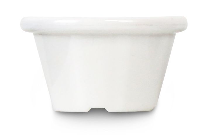 Hendi ramekin ivoor PET 45 ml 60x60x35 mm – klein sausschaaltje voor tafel en buffet