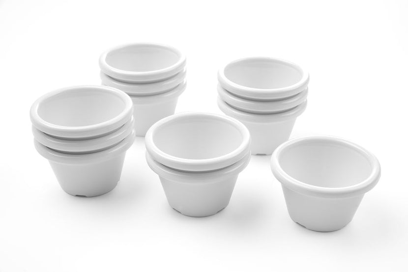 PET ramekin Hendi ivoor – stapelbare schaaltjes voor snelle service in restaurant en snackbar