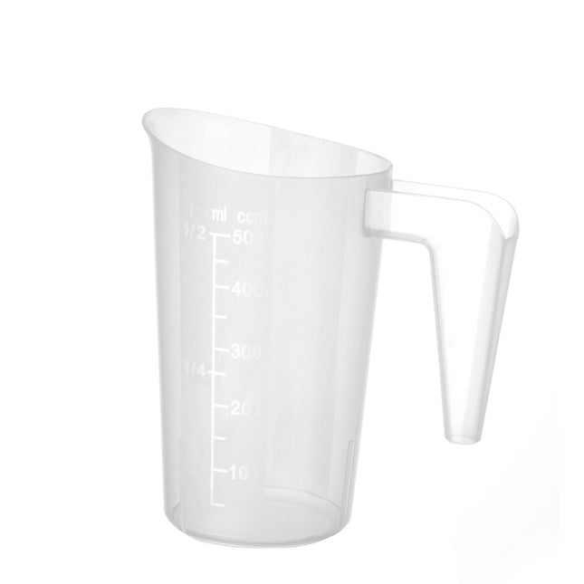 Hendi stapelbare maatbeker 1 liter PP – 125x172 mm maatkan voor keuken en bakkerij