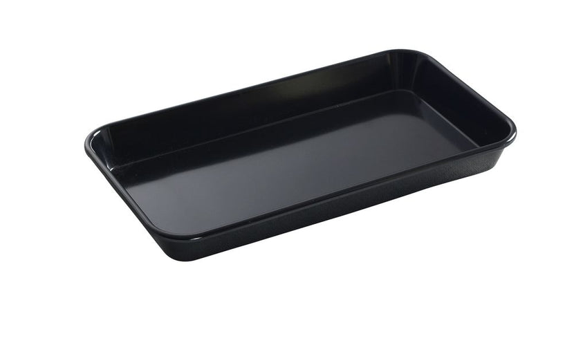 Hendi vleesbak melamine zwart 290x160x35 mm Waca 1402 – presentatiebak voor slagerijvitrine