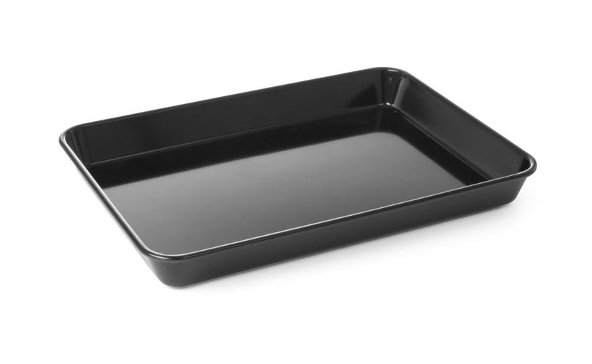 Hendi vleesbak melamine zwart 350x250x40 mm Waca 1404 – vitrinebak voor vlees en vleeswaren