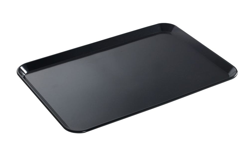 Hendi vitrineplateau melamine zwart 350x240x17 mm Waca 1312 – groot presentatieplateau voor winkel
