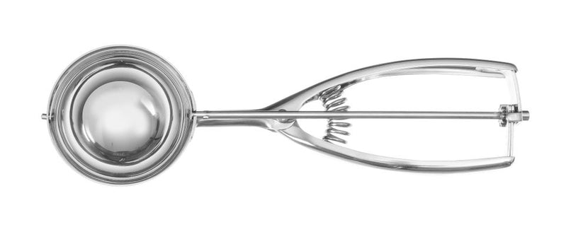 RVS portioneerlepel Hendi maat 1/10 – gebruiksklaar voor ijs, puree en salade in de horeca