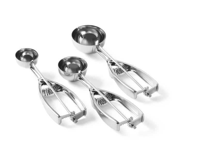 Hendi portioneerlepel 70 mm 1/10 RVS Kitchen Line – ijsschep voor gelijke porties in de keuken