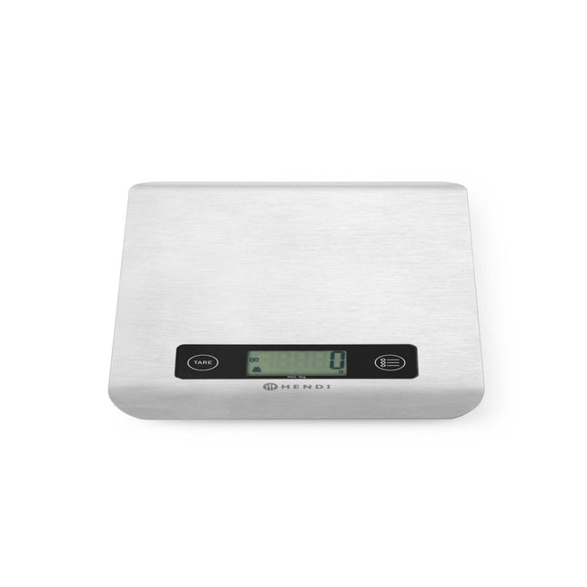 Hendi keukenweegschaal tot 5 kg met 1 gram gradatie – digitale weegschaal voor keuken en bakkerij