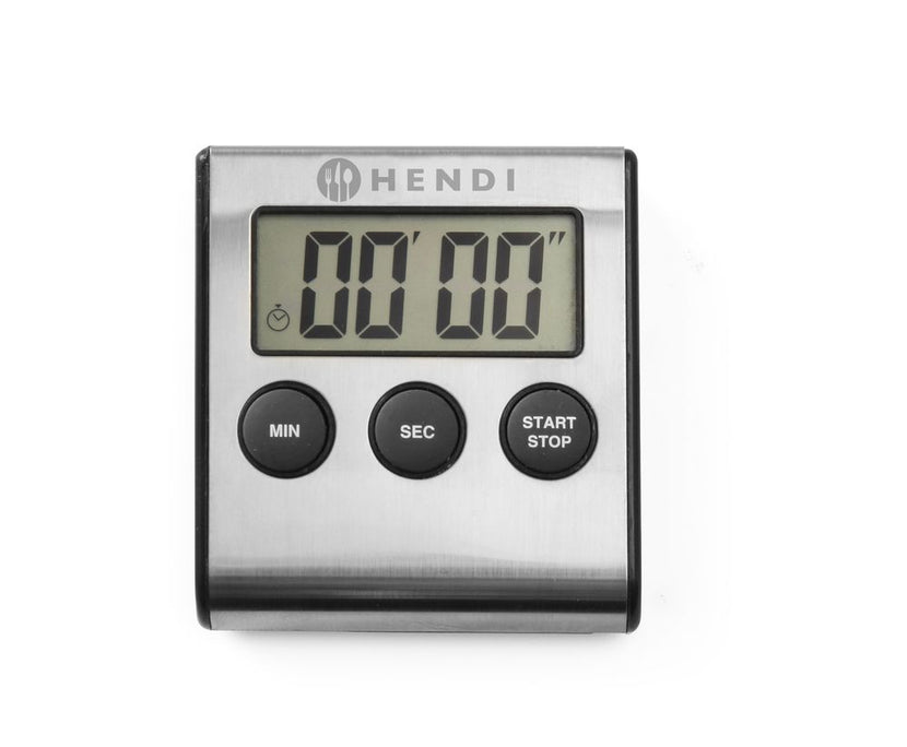 Hendi keukenwekker digitaal 65x70x17 mm – kooktimer met display voor restaurantkeuken
