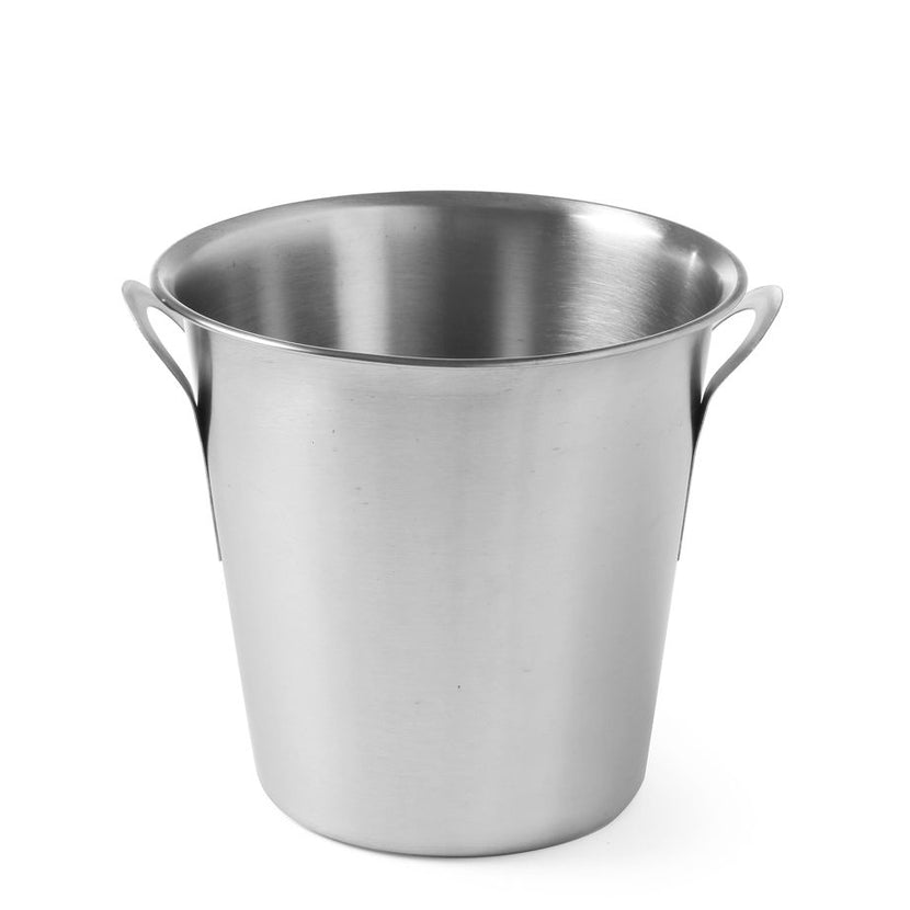 Hendi wijnkoeler RVS 3,5 liter – 210x210 mm champagnekoeler met tulpgrepen voor de bar