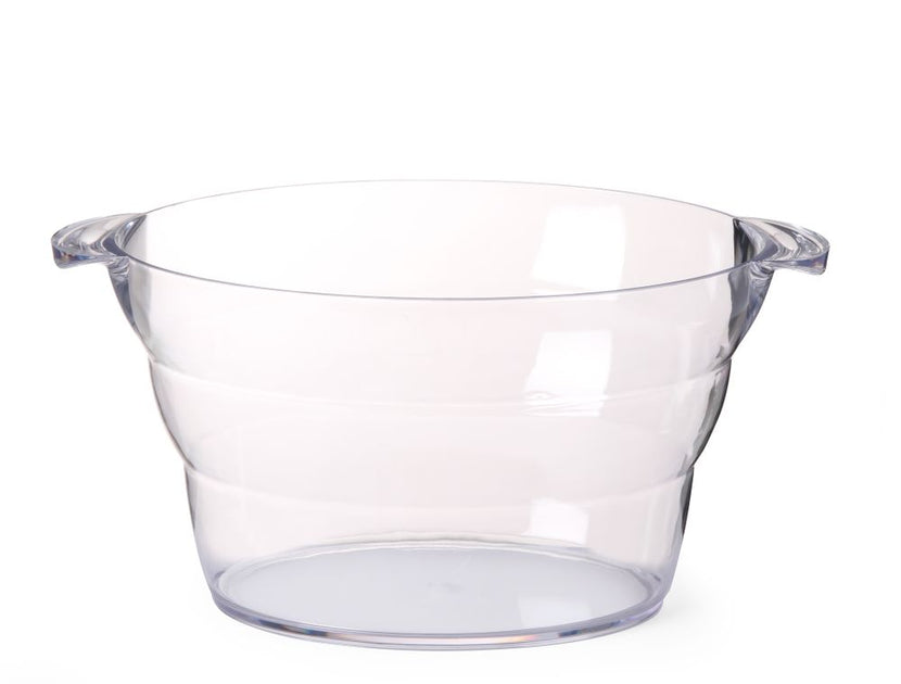Hendi party tub transparant SAN ovaal 470x290x230 mm – flessenkoeler voor feest en catering