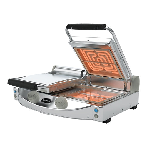 EMGA contactgrill Ceram-II P020PT – dubbele keramische contactgrill voor snelle bereiding in bar en café