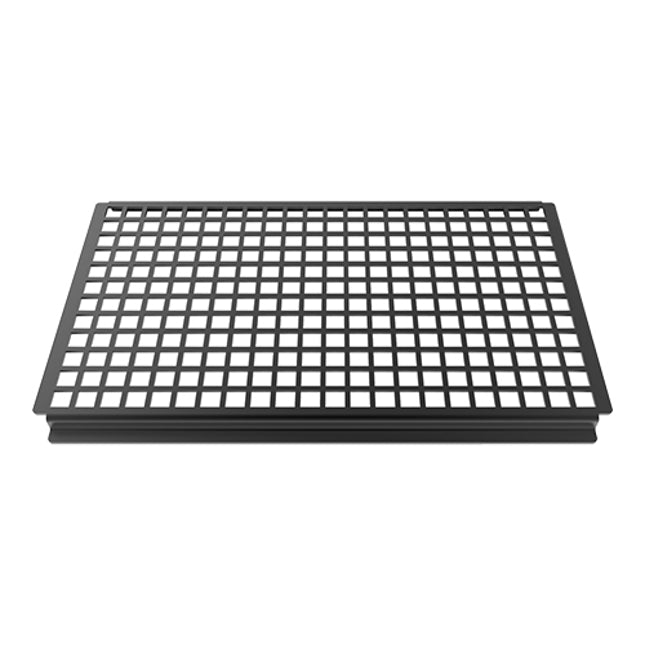 EMGA grillrooster aluminium 1/1 GN – grillplaat met ribbels voor grillstrepen op vlees en groenten