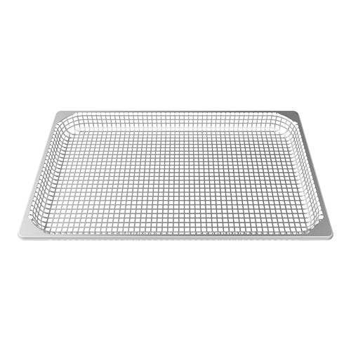 EMGA frietafbakrooster RVS 1/1 GN – ovenrooster voor het knapperig afbakken van friet in de horeca