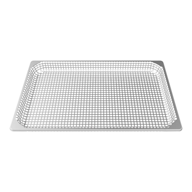 EMGA frietafbakrooster RVS 1/1 GN – ovenrooster voor het knapperig afbakken van friet in de horeca